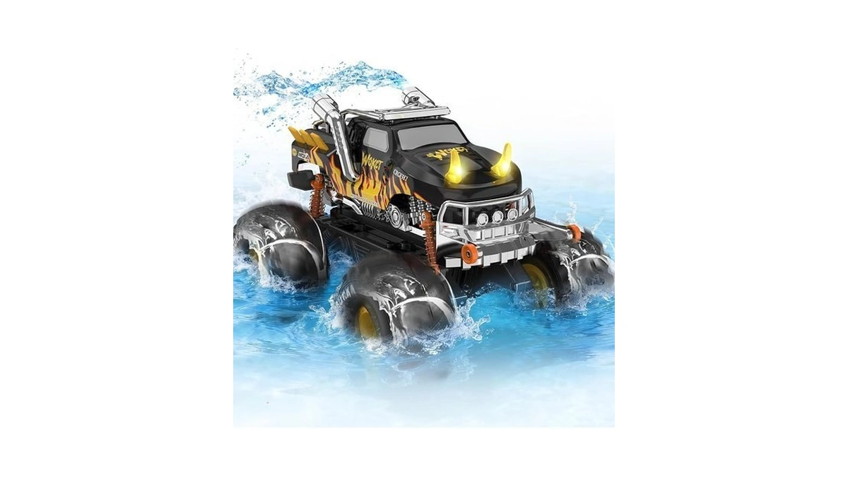 Amphibious 1:16 Waterproof Monster Truck Toys Rc Car Water Blaster