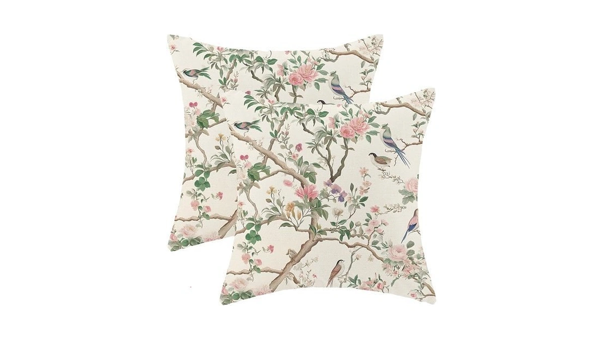 Sorktse Chinoiserie Pillow Covers 20x20 Set Of 2 Vintage Pink