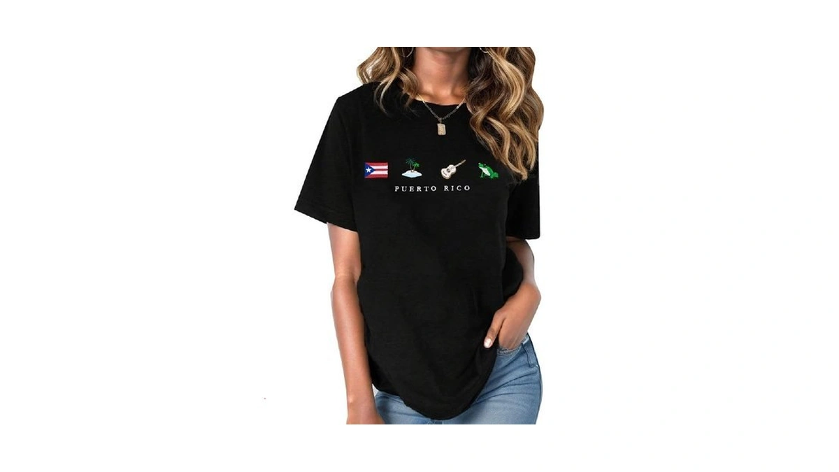 Puerto Rico Shirt Women Puerto Rico Flag Graphic Tees Boricua