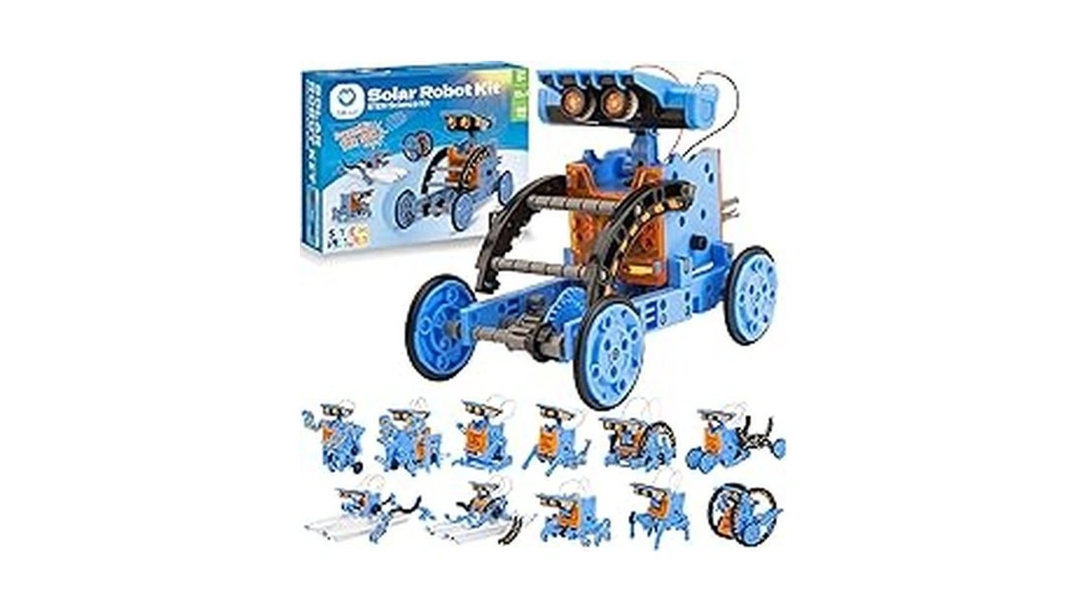 Sillbird Solar Building Robot Kit 12-in-1 Stem Gift For Boys
