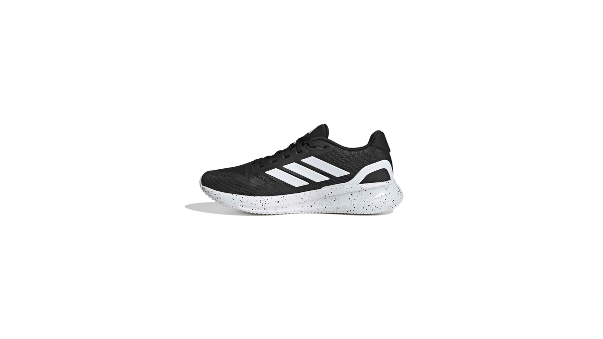 Adidas Mens Run Falcon 5 Running, Black/white/black, 8.5