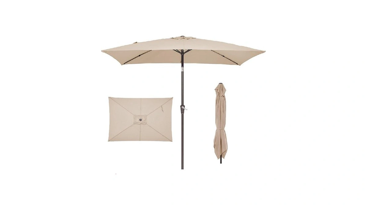 Jearey Rectangular Patio Umbrellas
