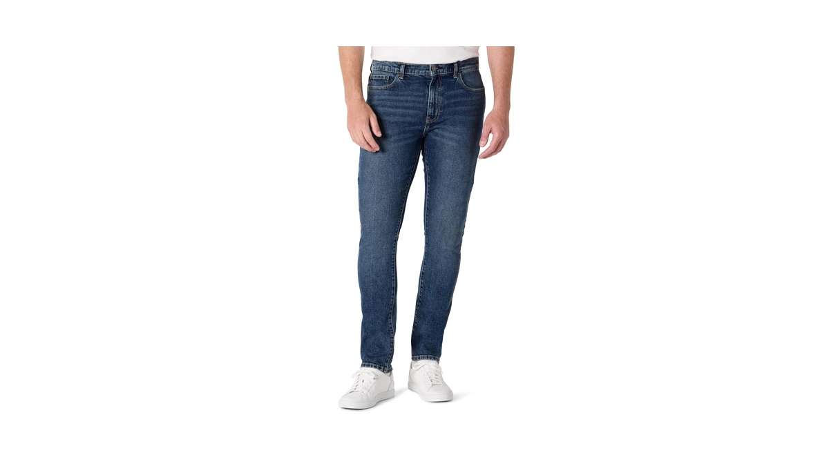 Amazon Essentials Men's Slim-fit Jeans, Tinted Medium Indigo, 34w X