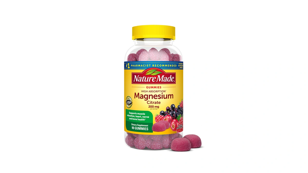 Nature Made High Absorption Magnesium Citrate 200mg Per Serving, 90