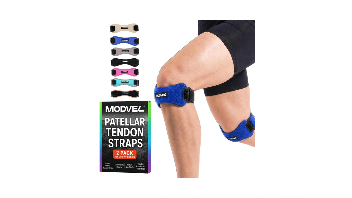 Modvel Knee Strap Patella Tendon Support Brace Band, One Size,