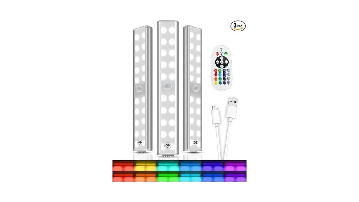 Under Cabinet Lights With Remote Control Colo...