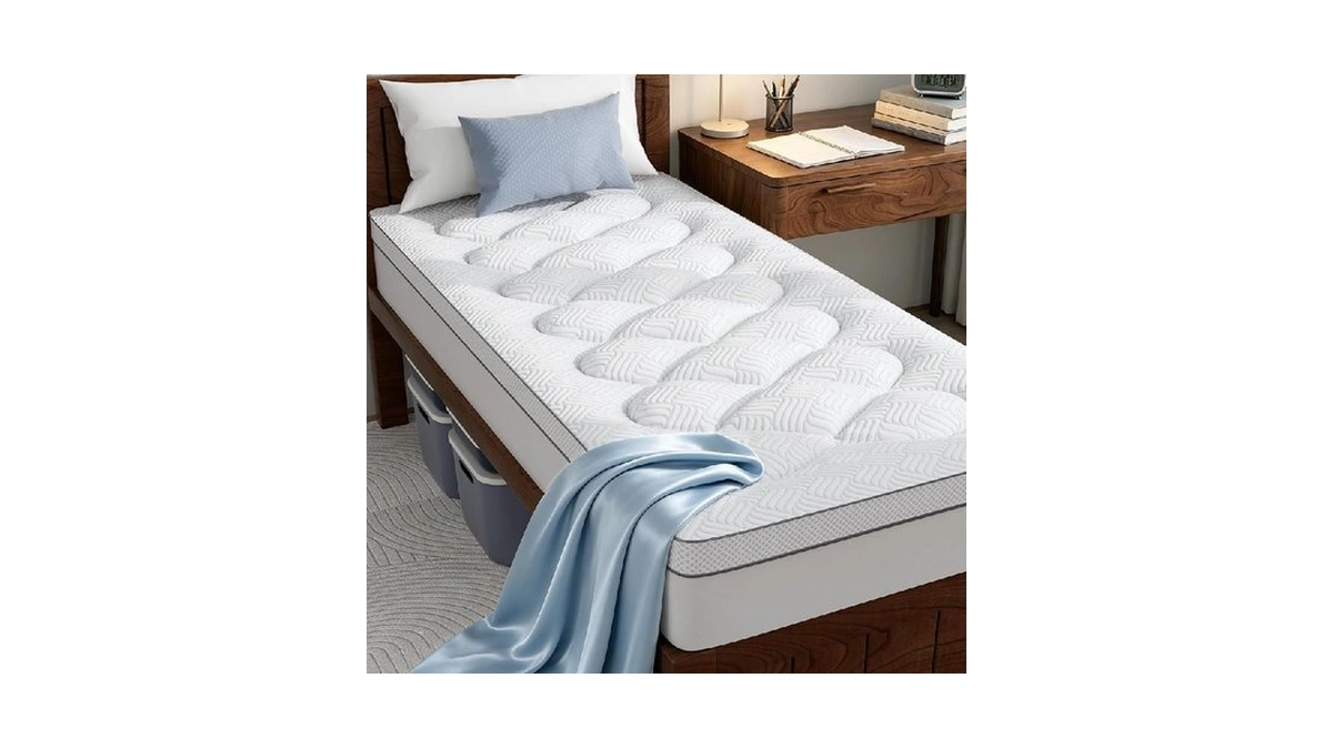 Ghlpecyo Twin Xl Mattress Topper, Thick Pillow Top, Dorm Room