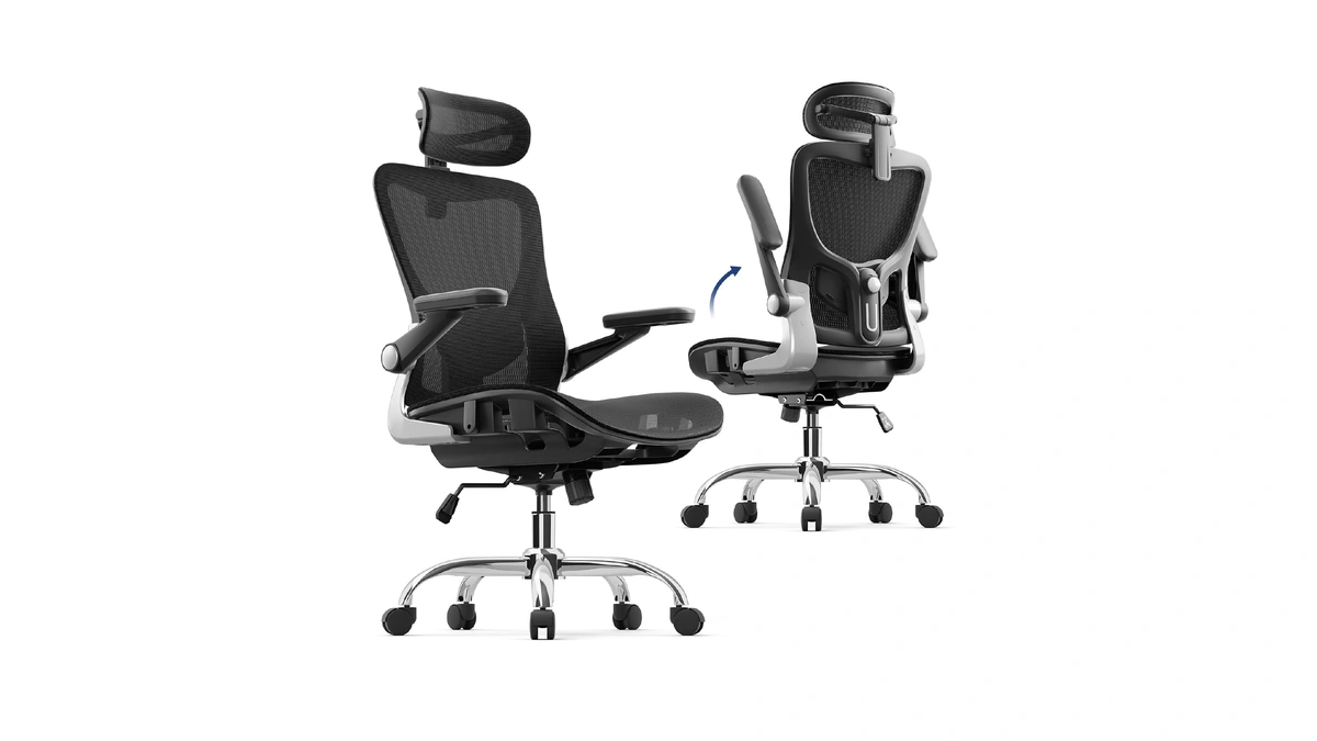 Marrap Ergonomic Office Chair, Adjustable Lumbar Support