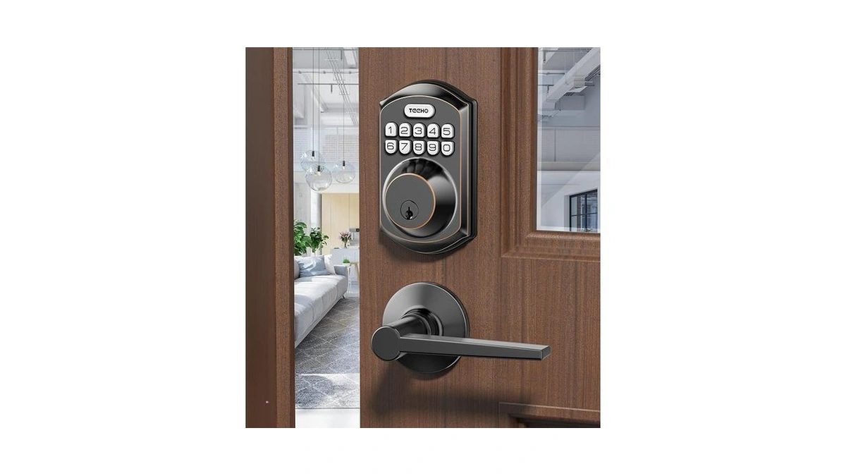 Teeho Te001l Keyless Entry Door Lock With 2 Handles -