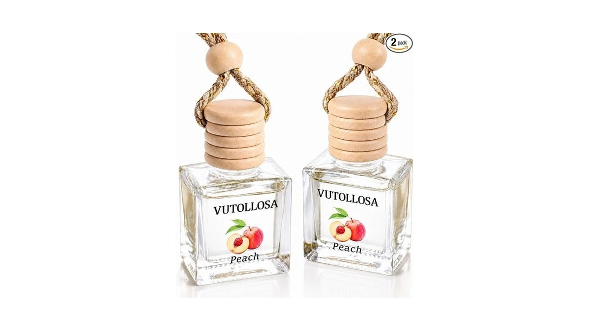 2-pack Car Air Fresheners, Car Deodorizer, Juicy Peach Air Freshener