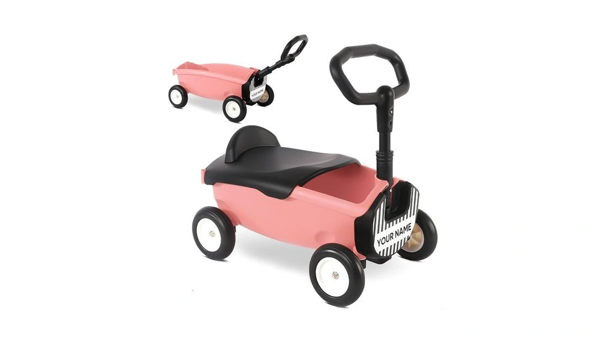 Ridyee 2-in-1 Toy Wagon For Toddlers 1-3, Toy Cart For