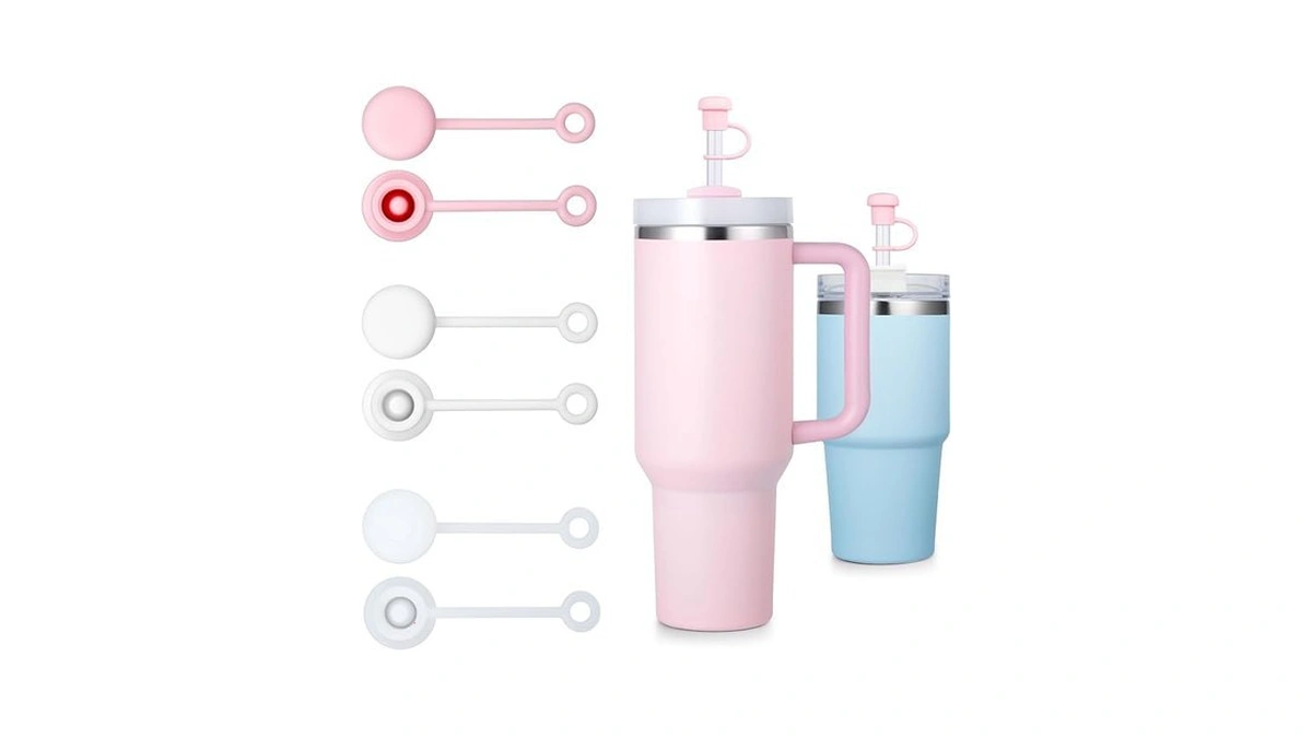 6-pack Straw Covers For Stanley Cup, Silicone Straws Topper-s For
