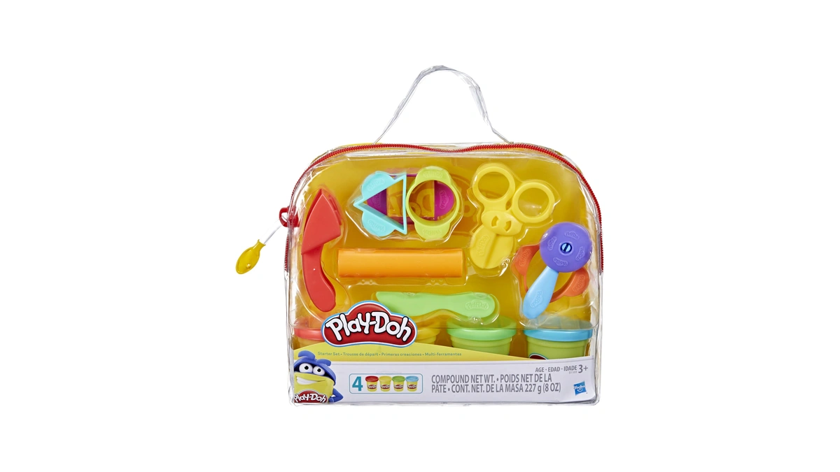 Play-doh Starter Set 9-piece Kit With Storage Tote & 4