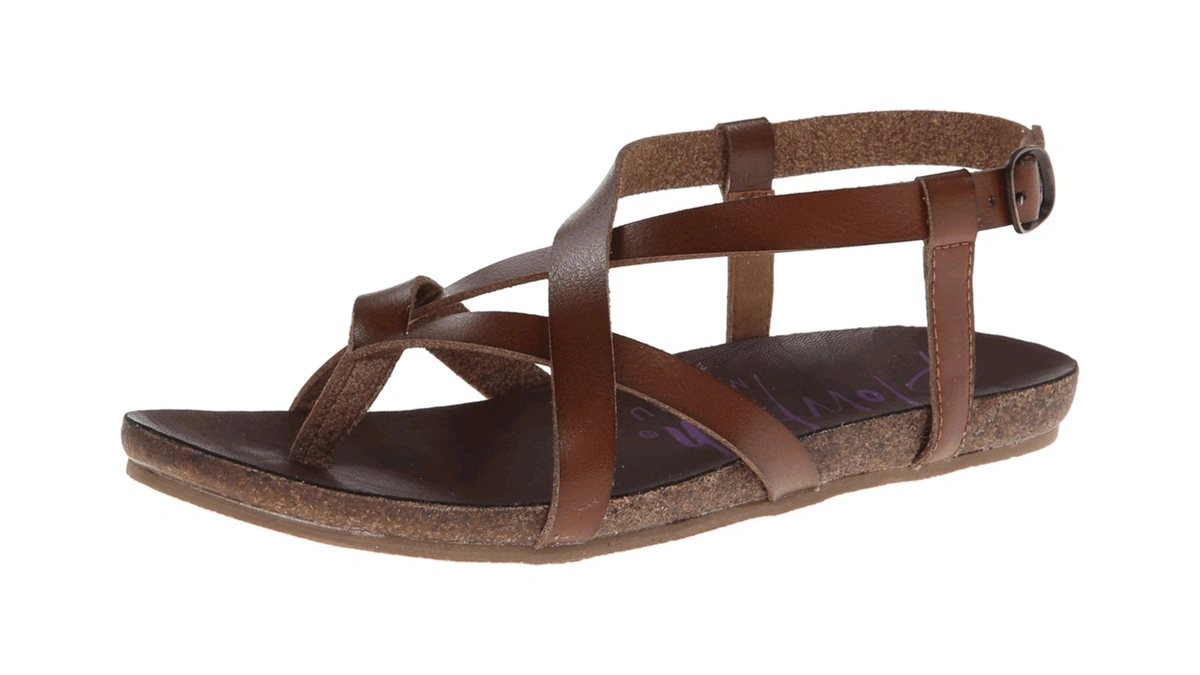 Blowfish Women's Granola Fisherman Sandal, Whiskey Dyecut Pu, 7 M