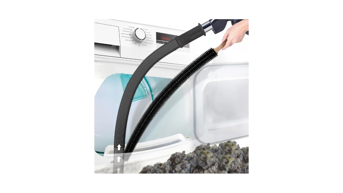 Petode 2pcs Dryer Vent Cleaner Kit Universal Vacuum Hose Attachment