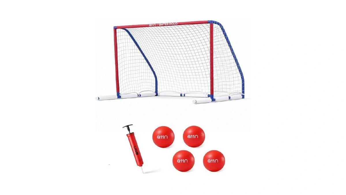 A11n Sports Floating Water Polo Goal Set – Large 4.7ft