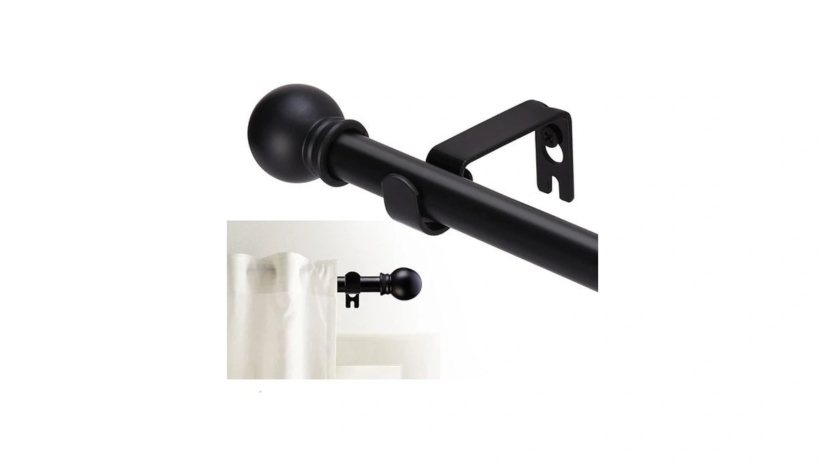 Gxoackj Curtain Rods For Windows 32-48 Inch, 5/8 Inch Decorative