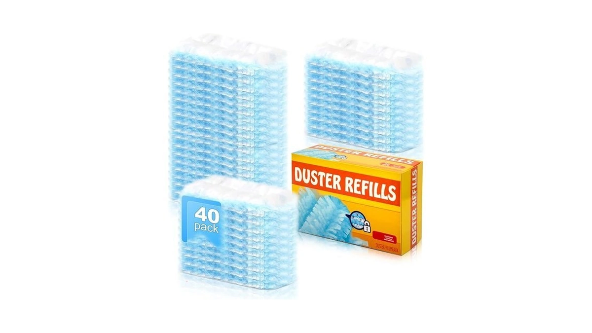 40-piece Duster Refills,static Dust Removal Brush Disposable Replacement Head Compatible