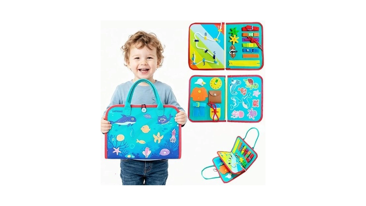Montessori Busy Board & Busy Book For Toddlers With 10+
