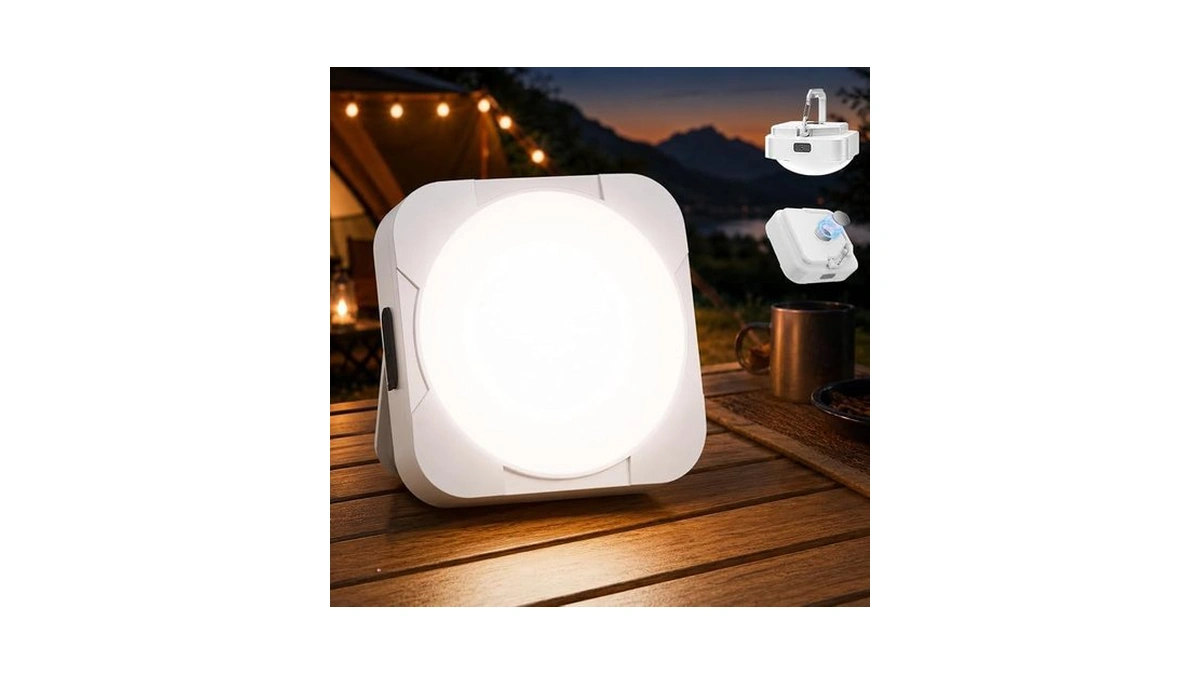 Rechargeable Led Camping Tent Light: 2000mah Battery Powered Tent Lantern