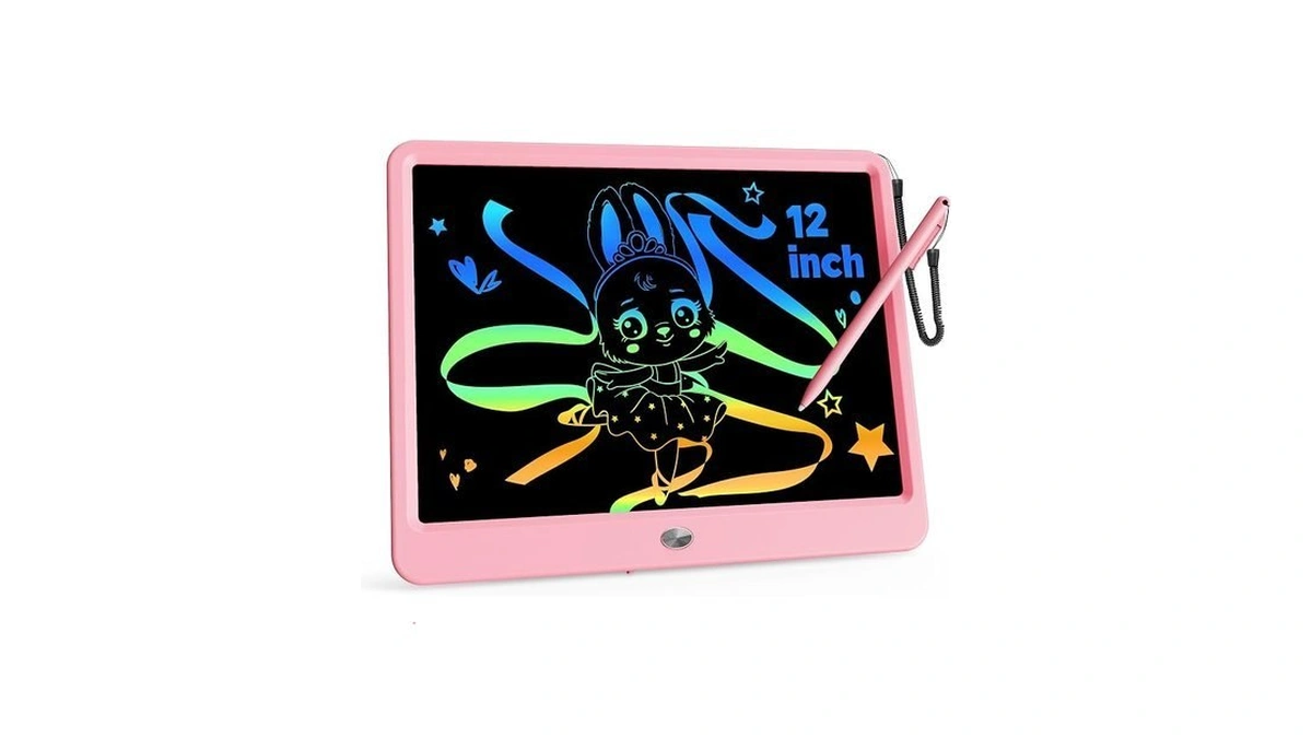 Kokodi 12 Inch Lcd Writing Tablet With Anti-lost Stylus, Erasable