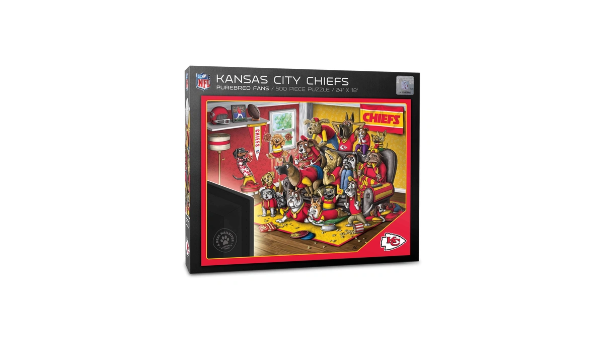 Youthefan Nfl Kansas City Chiefs Purebred Fans 500pc Puzzle -