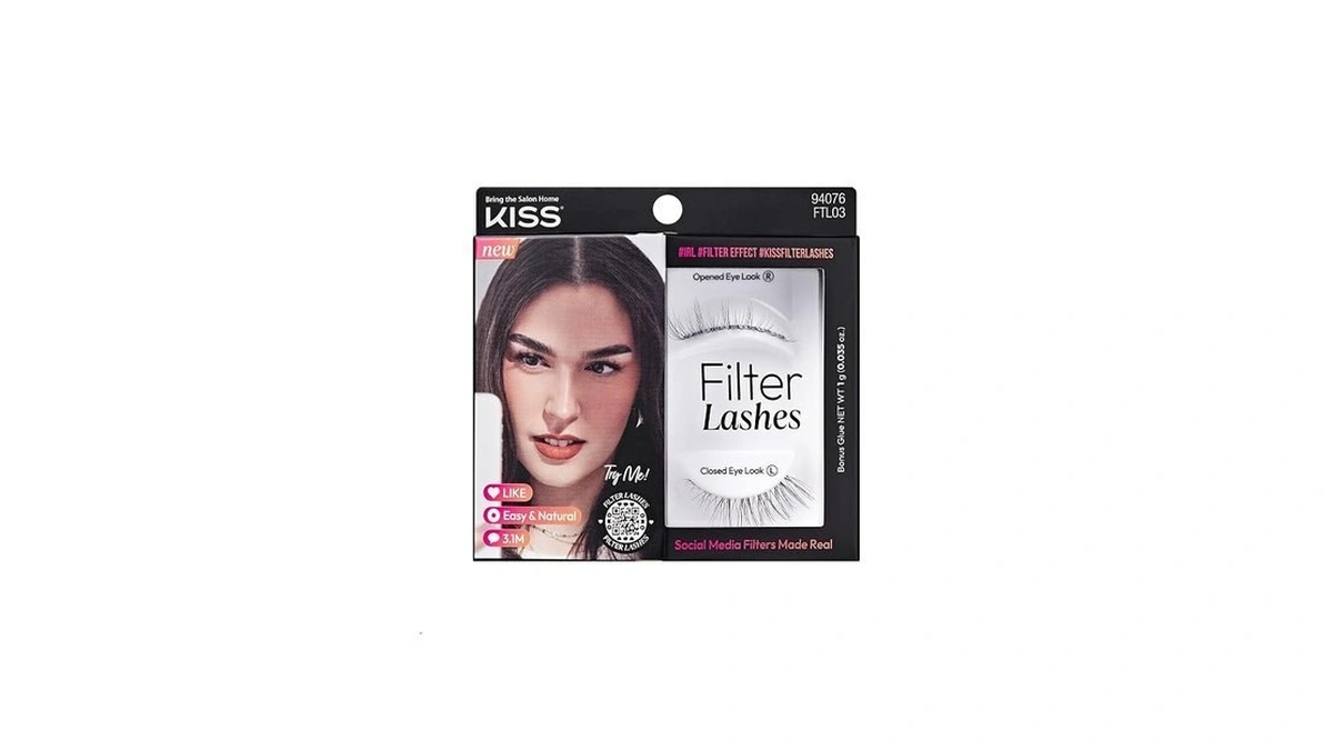 Kiss Filter Lashes, Ai-inspired Open-eyed Spiky False Eyelashes, 1 Pair,