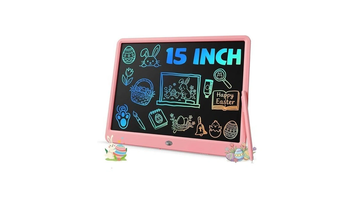 Tekfun 15 Inch Lcd Writing Tablet For Girls Ages 3–12,