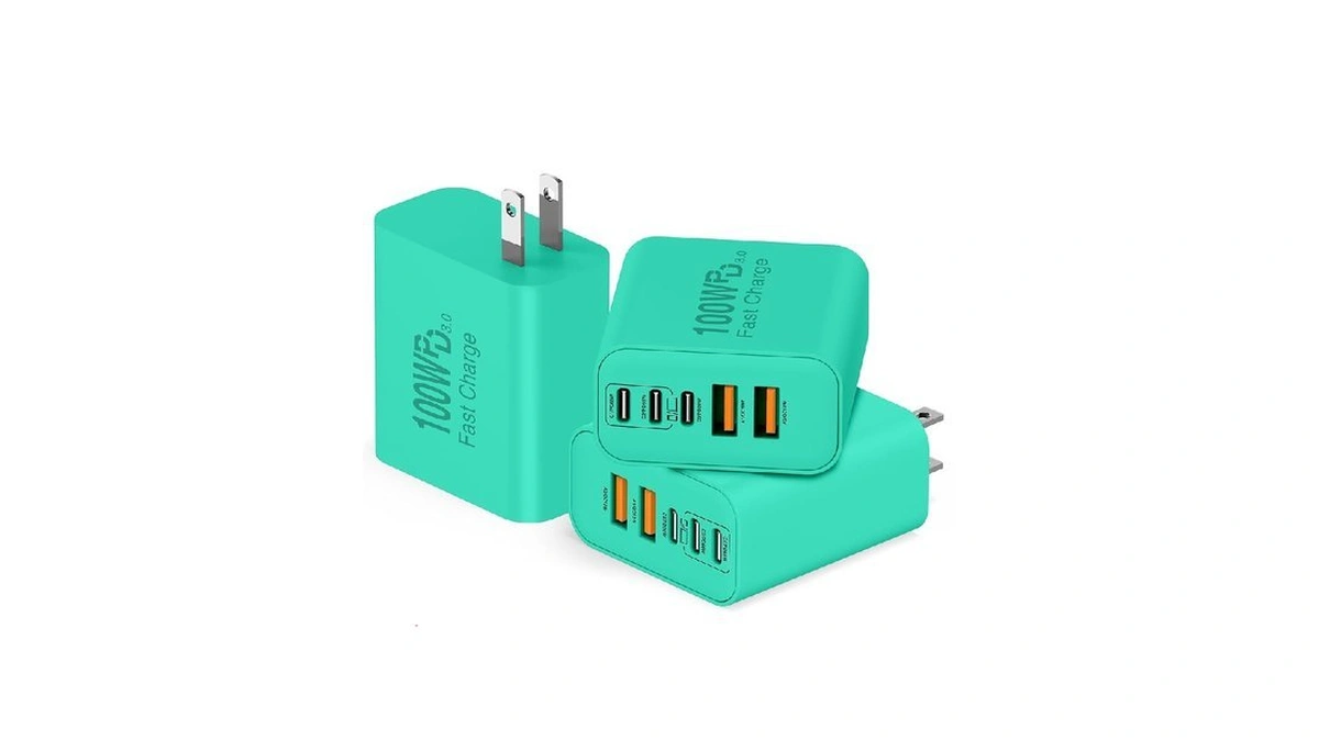 Qziiw Usb C Wall Fast Charger Block, 100w 5-port Type