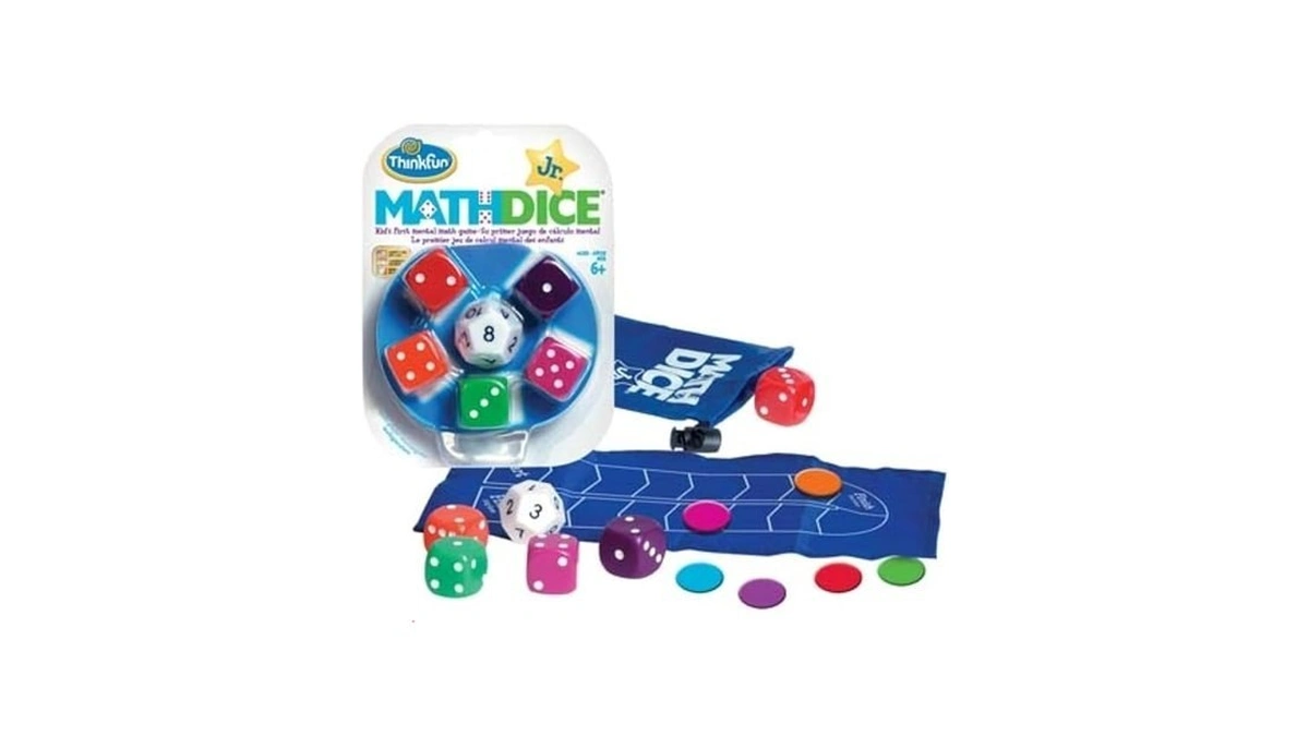 Thinkfun Math Dice Junior Game - Engaging Math Skills Builder