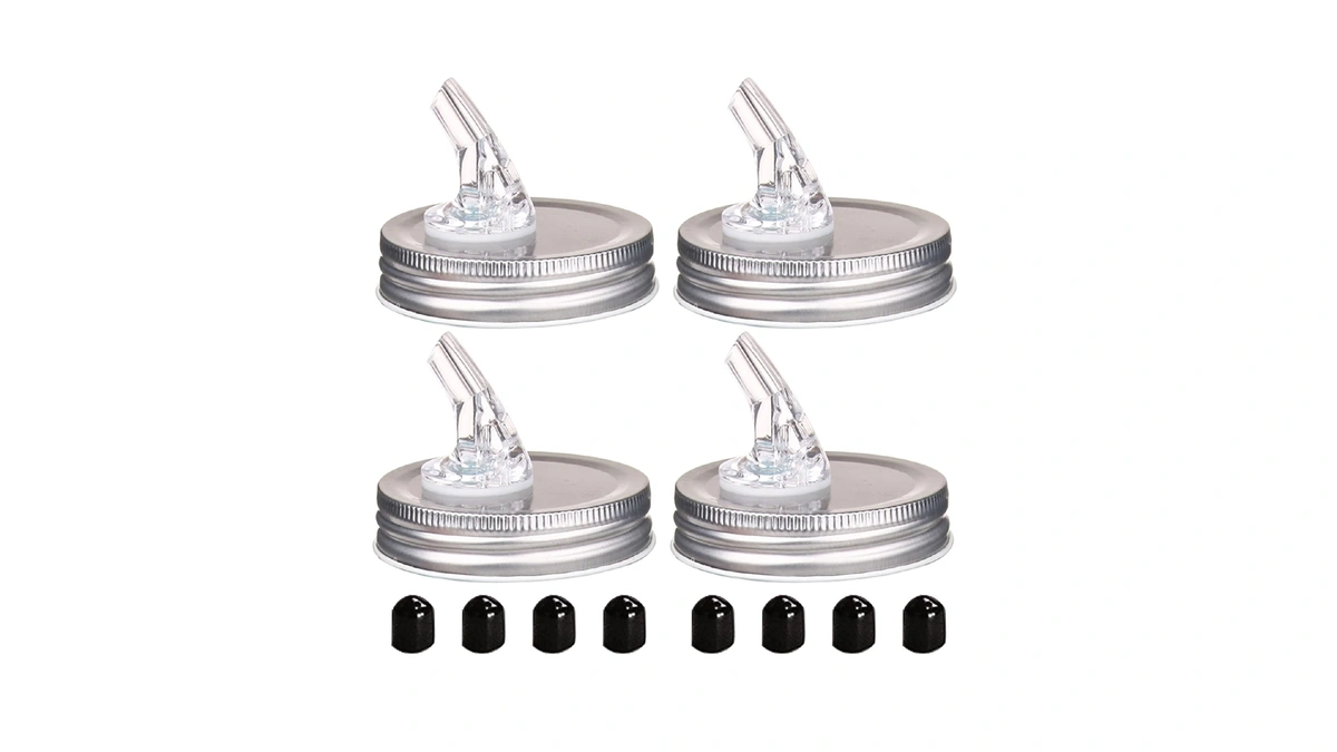 Mason Jar Pour Spouts. Free Flow Mason Jar Pour Spouts,