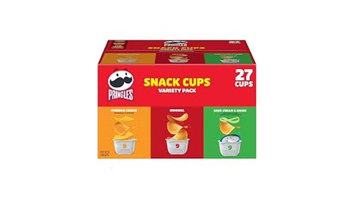 Pringles Potato Crisps Chips, Lunch Snacks, Snack Cups, Variety Pack,