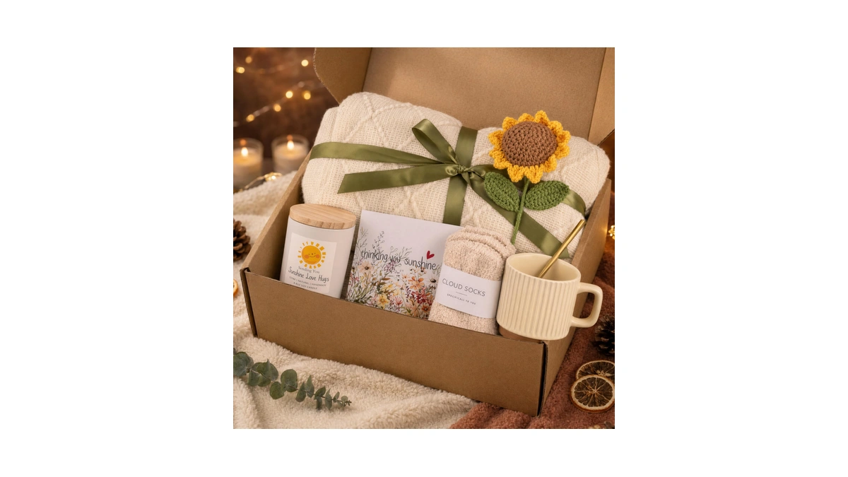 Ottnsa Gift Baskets For Women – Sending Sunshine Sunflower Self