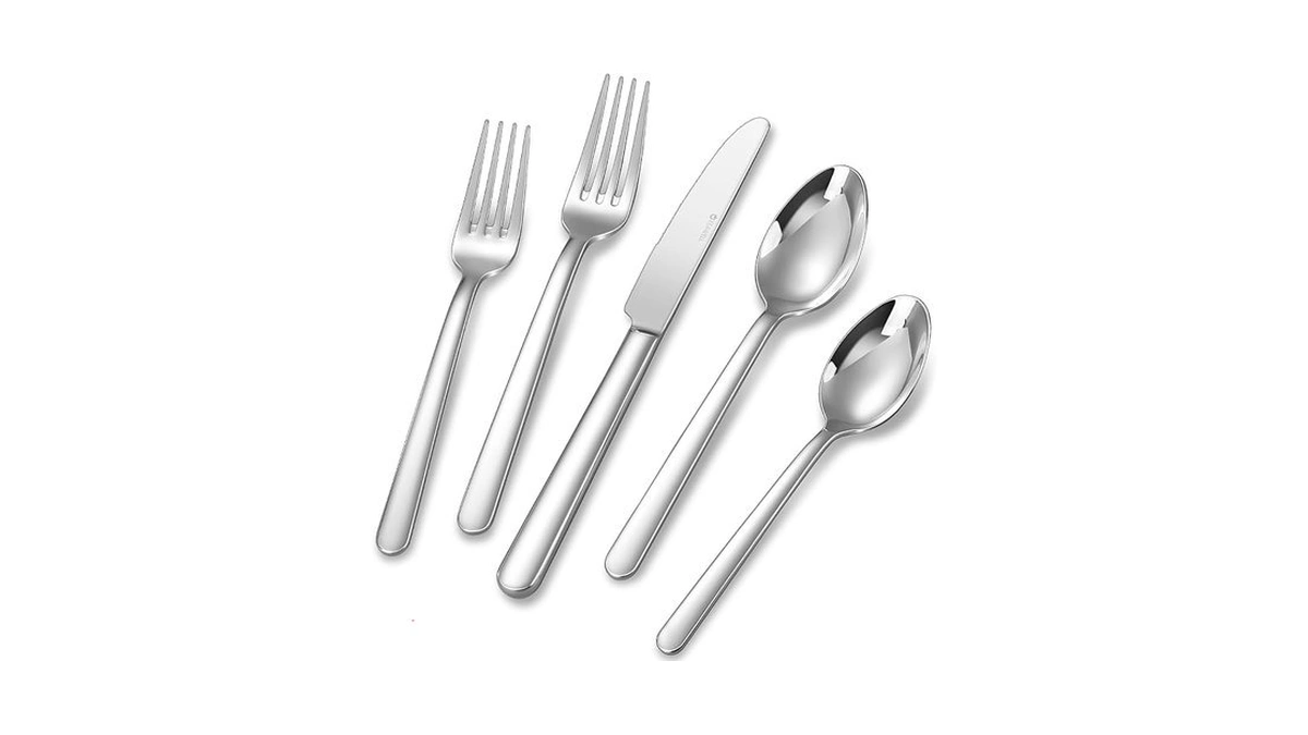 Keawell Premium Aline 20/45/65-piece Modern Silverware Set (20, Silver)