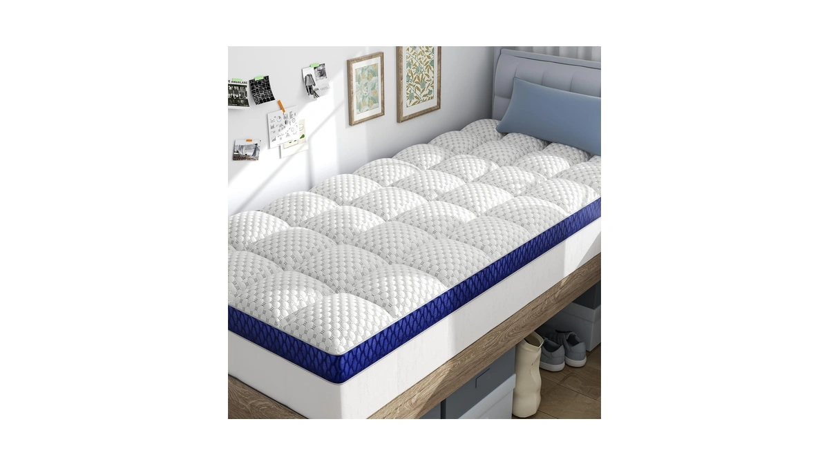 Dorm Room Essentials Twin Xl Mattress Topper For Students Back