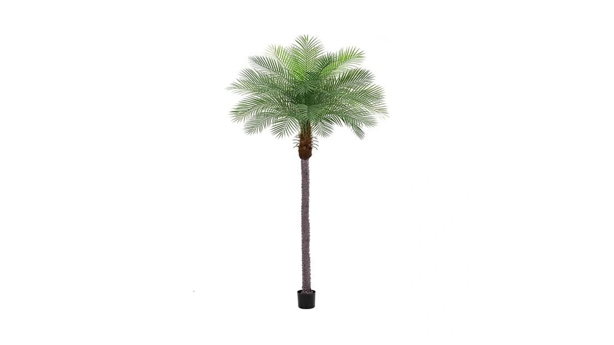 Keeplush 8ft Artificial Phoenix Palm Tree, Faux Coconut Silk Tropical