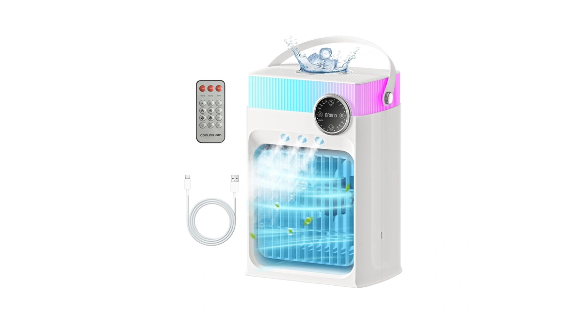 Portable Air Conditioners, Mini Portable Ac Unit For Bedroom, 1200ml