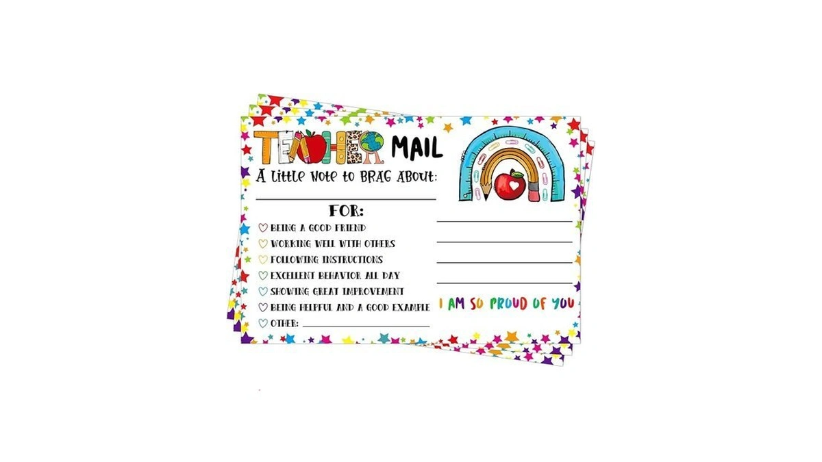 Waahome Teacher Mail Notes To Parents - Confetti Happy Mail