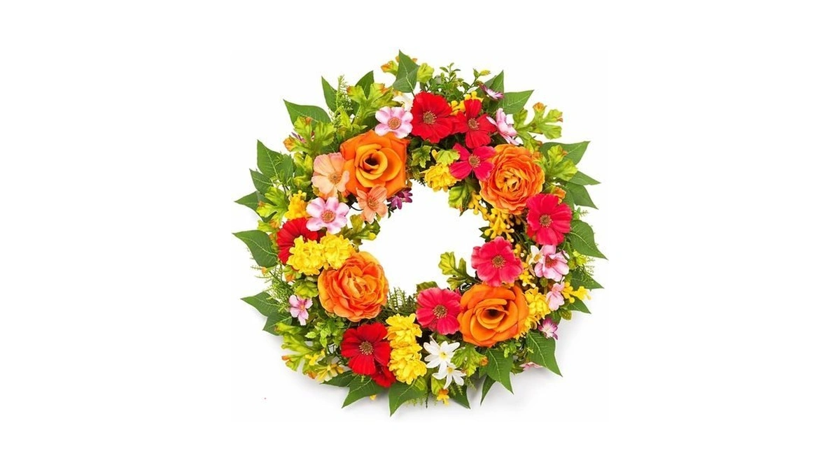 Amazon : Zjlmit 20 Inch Spring Wreath For Front D