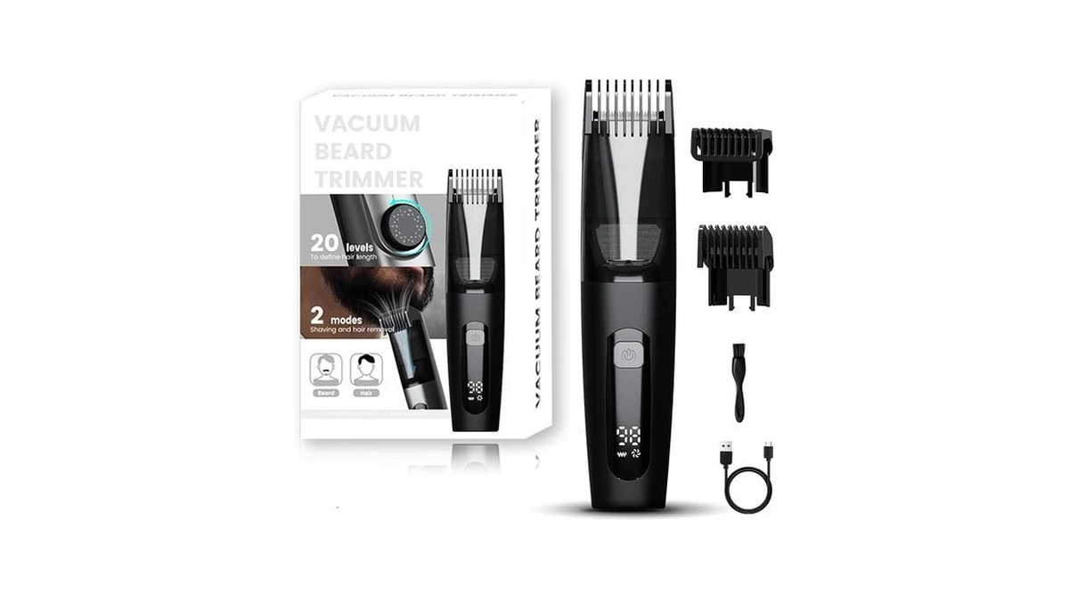Tepotz Beard Trimmer For Men, 40 Length Adjustable Blade Wheel,