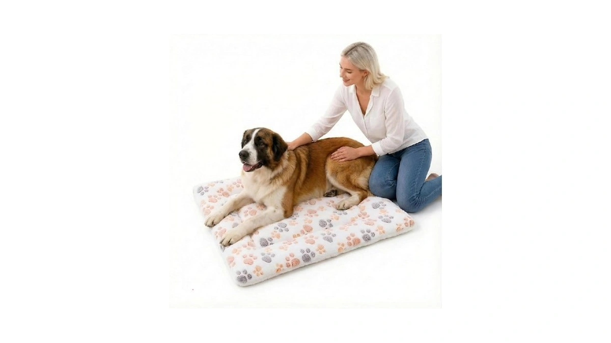 Reversible Dog Bed Mat - 35" X 27"soft Dual-sided Plush