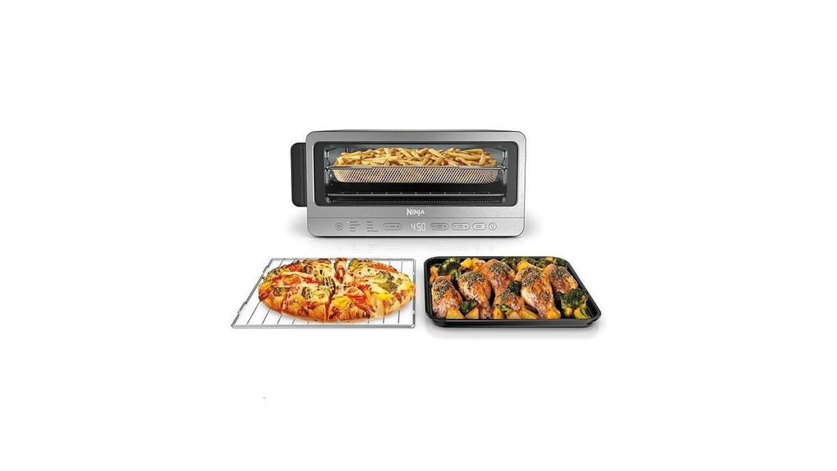 Ninja Flip Toaster Oven & Air Fryer, 8-in-1, Stainless Steel,