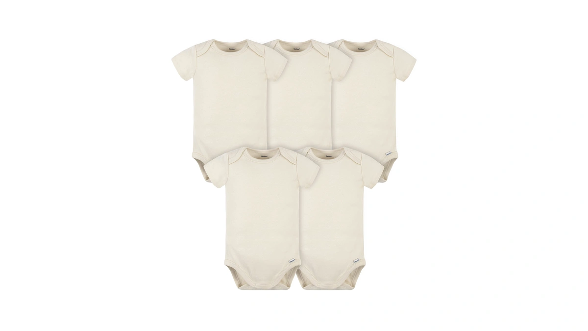 Gerber Baby 5 Pack Onesies Multi-packs Bundle Interlock 180 Gsm,