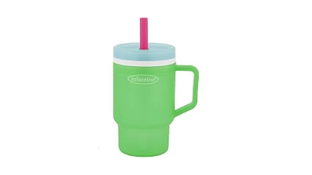 Infantino My 1st Tumbler 10 Oz Durable Plastic Sippy Cup,