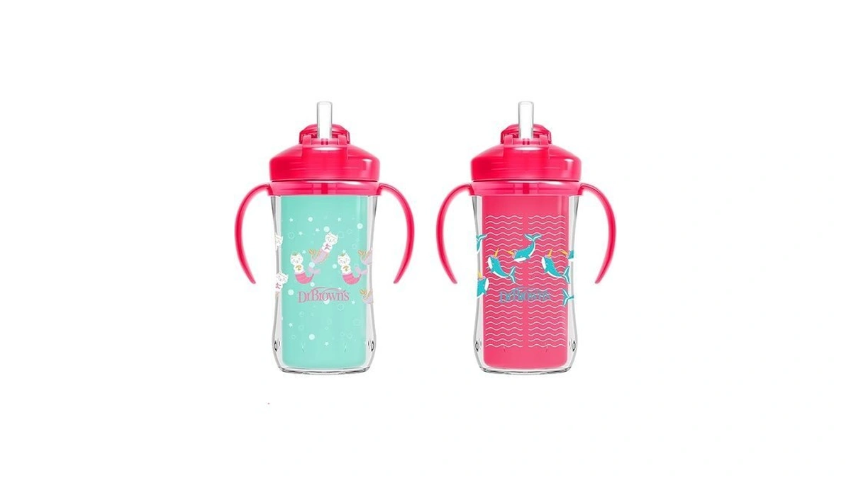 Dr. Brown's Milestones Insulated Sippy Cup With Straw And Handles,