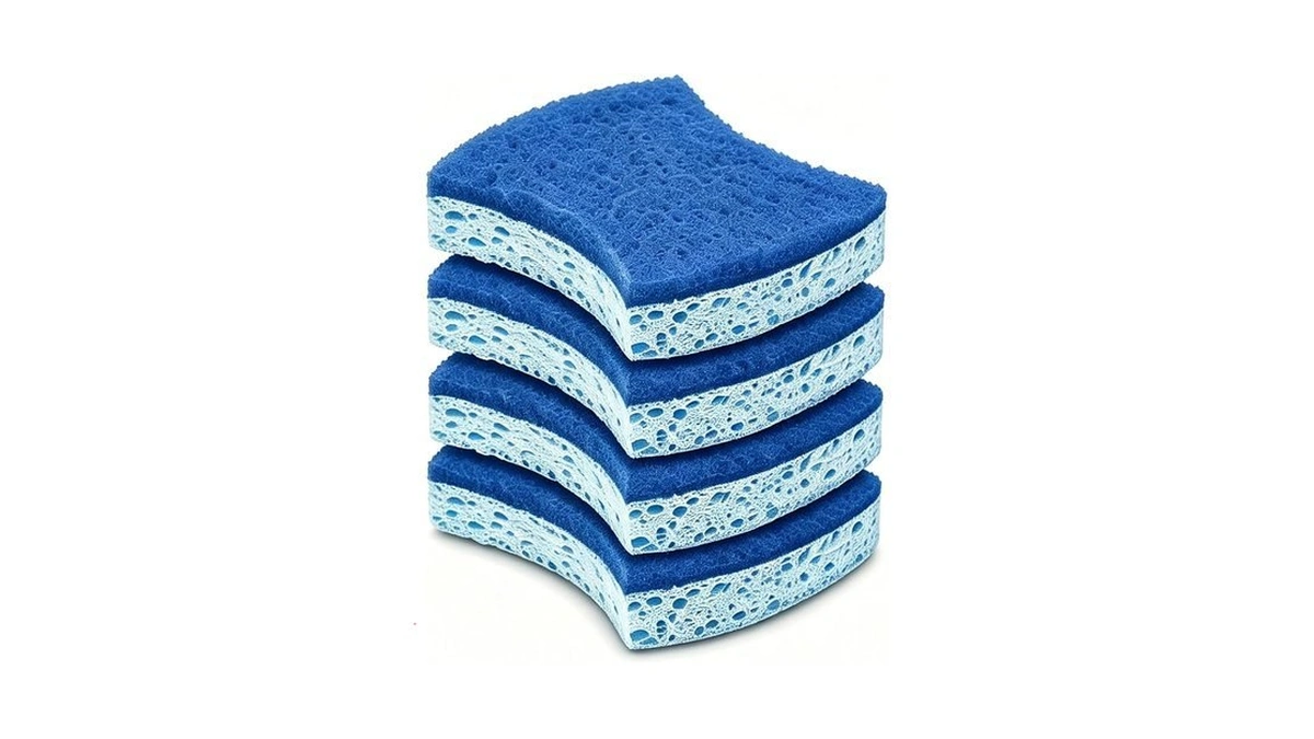 Scrub Sponge, Dishwashing Sponge For Kitchen 4 Pack