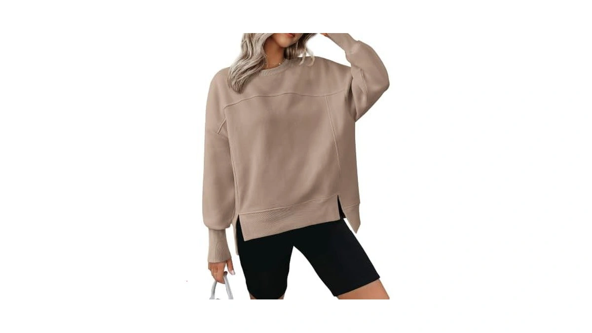 Btfbm Womens Crewneck Sweatshirts Fleece Pull...