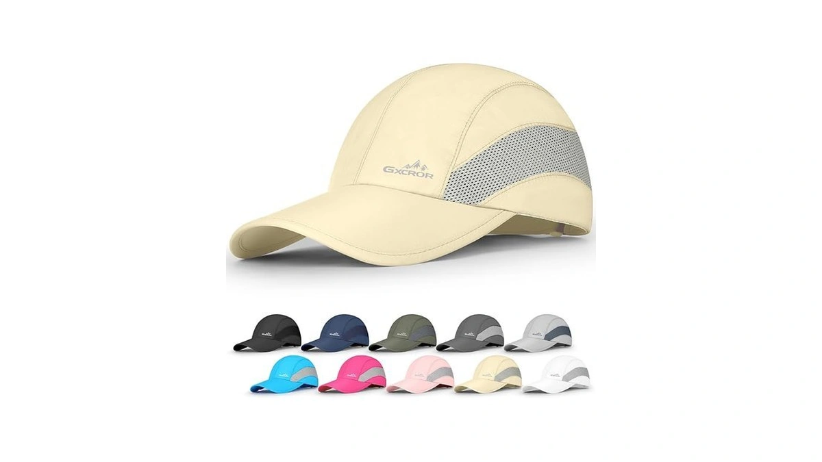 Gxcror Running Hat For Men Women Quick-dry Baseball Cap Upf50+