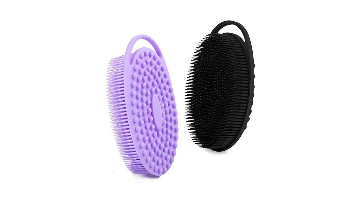 Silicone Body Scrubber Loofah – 2 Pack Soft Silicone Shower