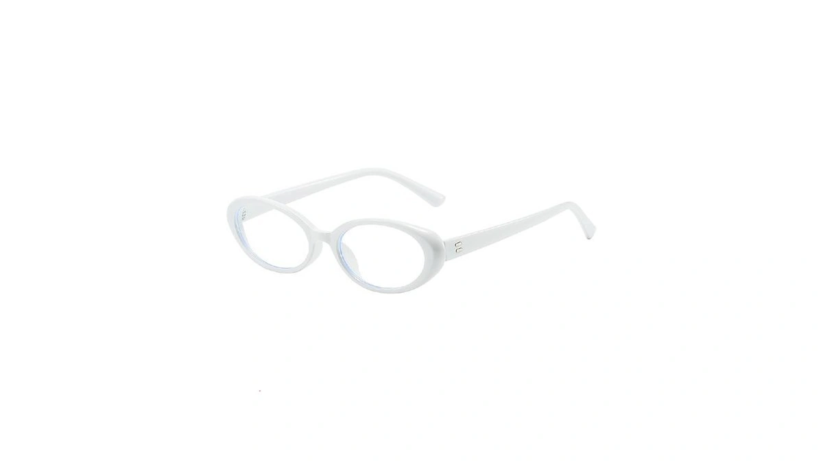 Kursan Small Oval Blue Light Blocking Glasses For Women Men